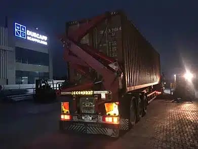 Container shipping for scaffold tubes