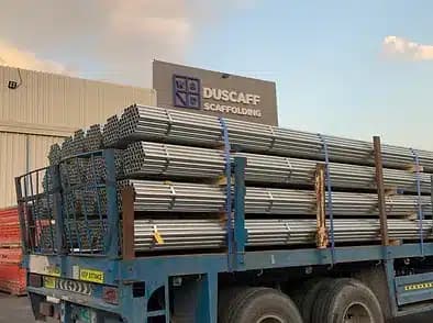 Truck transport for scaffold tubes